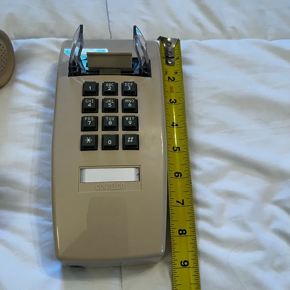 New Box Vintage Retro 1970’s Cortitelcoi push button wall mount telephone cream